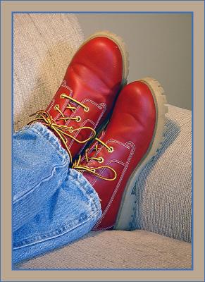 Hey!  Feet Off The Couch!by Deb