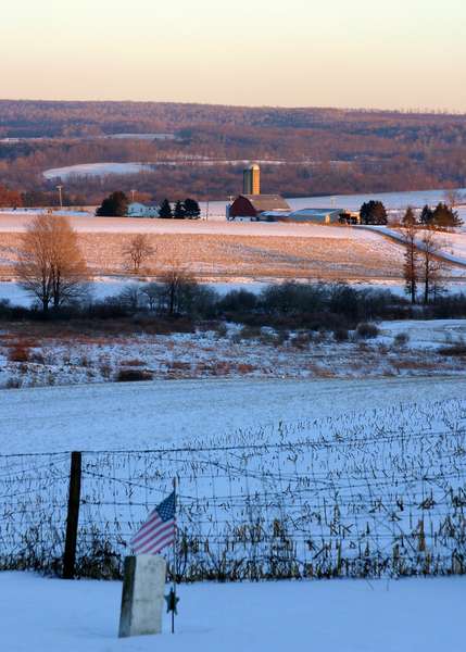 Rural cemeteries often blend into the living community