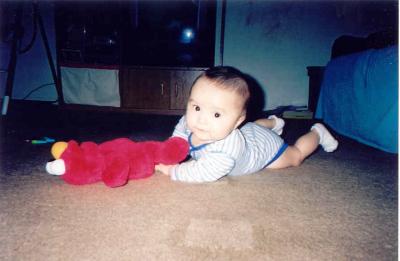 Kyle with Elmo