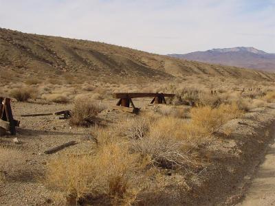 Monorail Beam for the old Wingate Pass Epsom Salt Mine