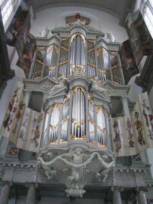 Organ in church by Anne Frank's house