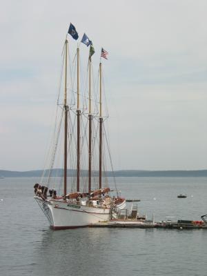Boat at Bar Harbor Port