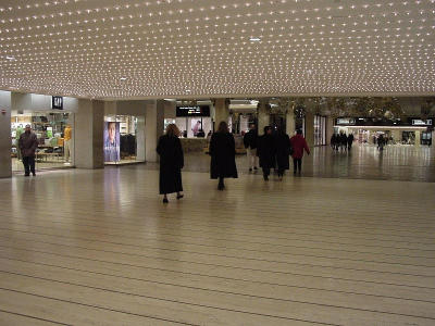 The shopping arcade