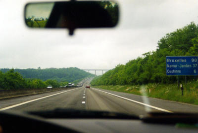 On the road. Belgium