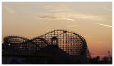 Sunset at Hershey Park (roller coaster, sunset, amusement park)
