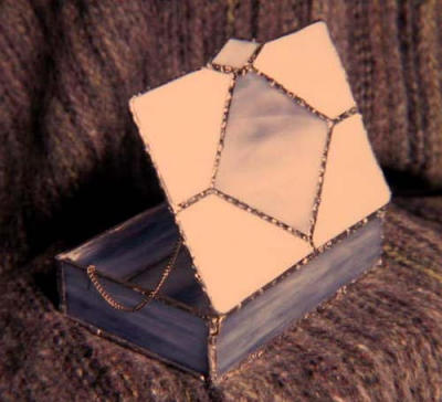 Blue and white box