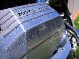 Water on rocker cover.