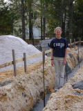 Sarah tests footings