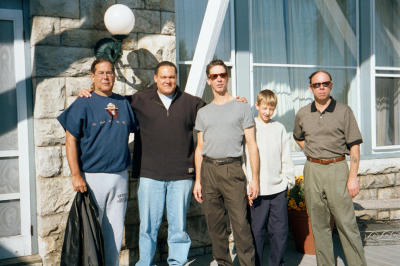 Arnie Sillins, Bob Smith, Greg Ottmar, Greg's son & Jay Waltersdorf