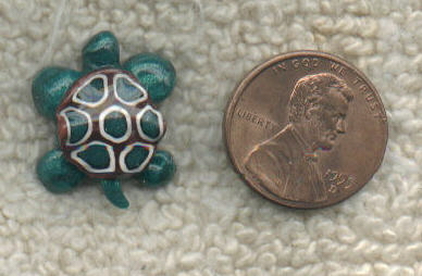 Turtle Bead made from a Lace Cane