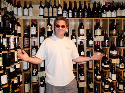 Joe & his wine collection