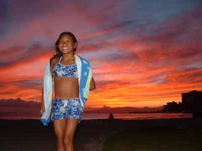 Aloha from Liane...Wakiki Sunset @The Wall
