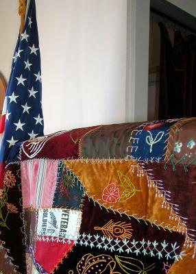 One of the quilts at the chapel quilt show.