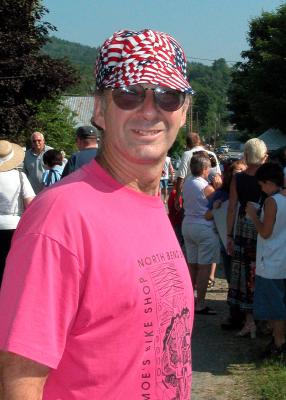 #3: Casual Eddie displays his patriotic cap.