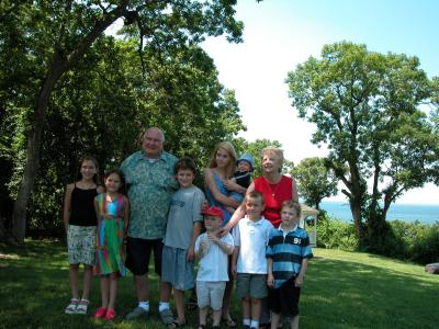 Jack & Ginny Kelly with their grandchildren.