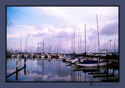 West End Marina with Frame