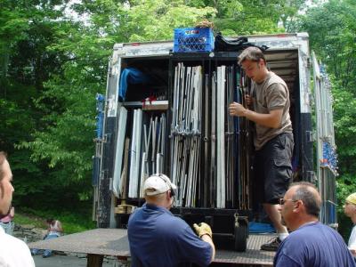 camera equipment arriving