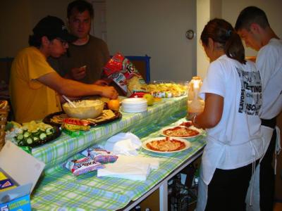 food at the bar!