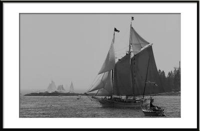 (Is it better in black 'n white?)  (Maine, sailing, windjammer, schooner)