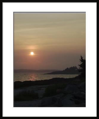 ....Ocean Point, Maine (sunset)