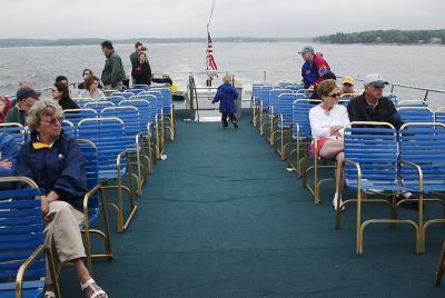 We have the boat almost to ourselves...