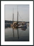 (Maine, harbor, Boothbay, reflections, sailboats)