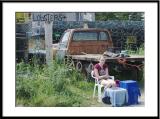 All ages cater to tourists, scraping a living out of rock! (Monhegan Island, Maine)