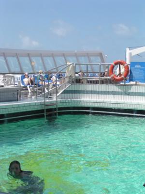 The pool on the sports deck.