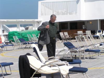 Our chairs on the sun deck.