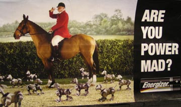Ad in London tube.