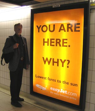 Another ad in London tube.