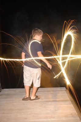 More sparklers . . .