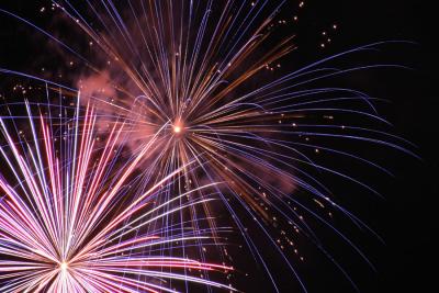 Fireworks from Liberty Lake