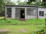 back of the house looking up at the sunroom