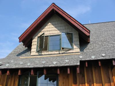 in the loft bedroom front dormer.