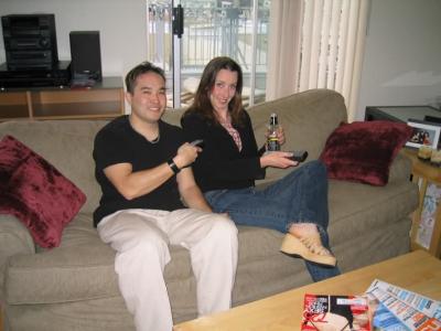 me and Tracey (i'm trying to mute her :P)
