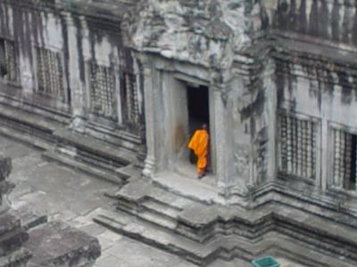 monk at Angkor Wat