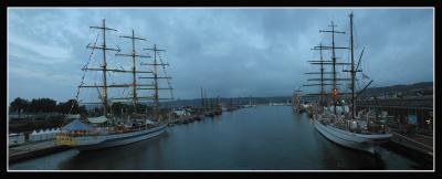 Rouen armada at dawn