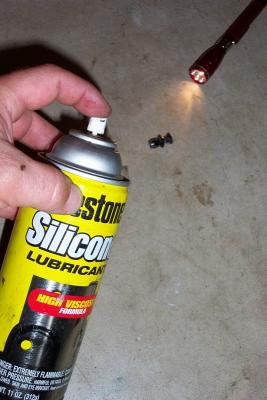 Here is a tip to get those plastic rivets back in. Spray them with silicone spray before installation, a flashlight also helps.