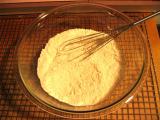 Whisked oats, flour, salt & baking soda