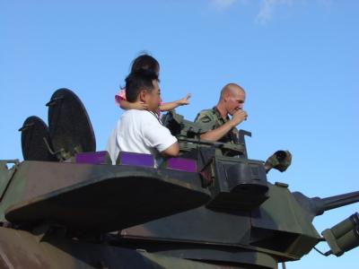 Family on LAV-25 (low res image)
