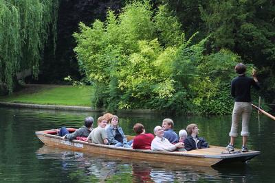 Boat ride at Cambridge University