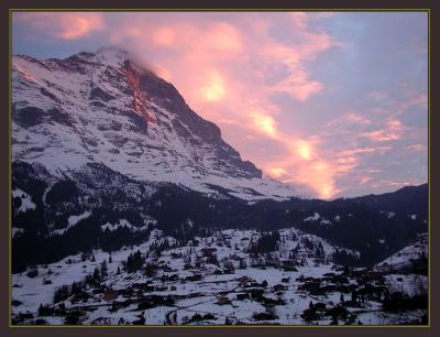 Sunset - Eiger North Face