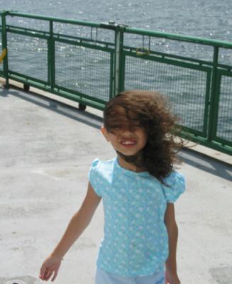 windy ferry ride to kingston