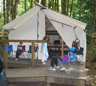 platform tent
