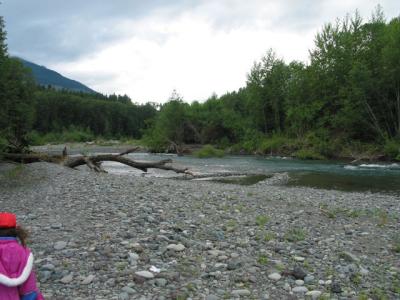 rock bed by the river