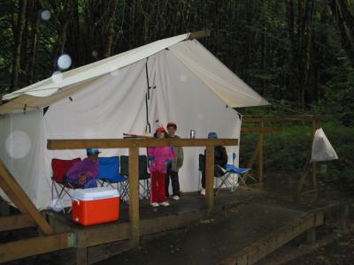 keeping out of the rain