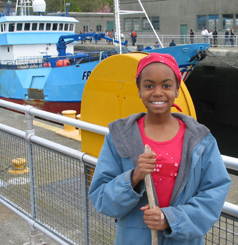 Hiram M. Chittenden Locks in Ballard neighborhood, Seattle, WA.