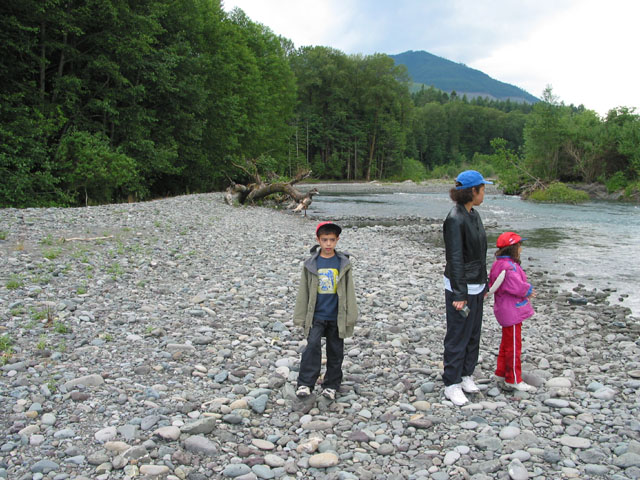 the river