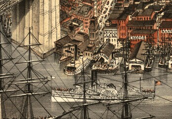 Fulton Ferry Landing in the Age of Steam
